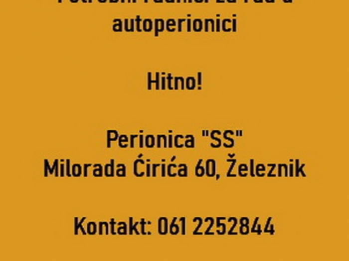 posao potrebni radnici za rad u autoperionici besplatni mali oglasi