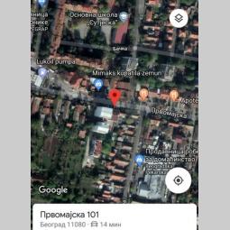 prodaje se plac 6,1 ari u zemunu, iza zgrade, prvomajska 101 besplatni mali oglasi