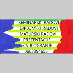 seminarski, diplomski i maturski radovi besplatni mali oglasi