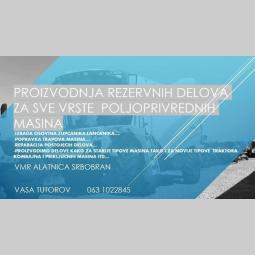 izrada rezervnih delova za poljoprivredne masine i mehanizaciju besplatni mali oglasi