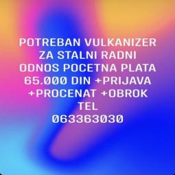 posao potreban vulkanizer za stalni radni odnos besplatni mali oglasi