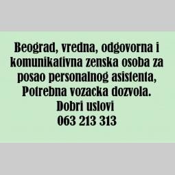 posao ženska osoba za posao personalnog asistenta besplatni mali oglasi