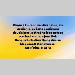 posao žena sa druženje sa detetom besplatni mali oglasi