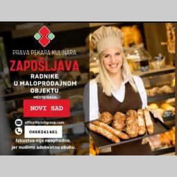 posao prava pekara kulinara zapošljava radnike u maloprodajnom objektu besplatni mali oglasi