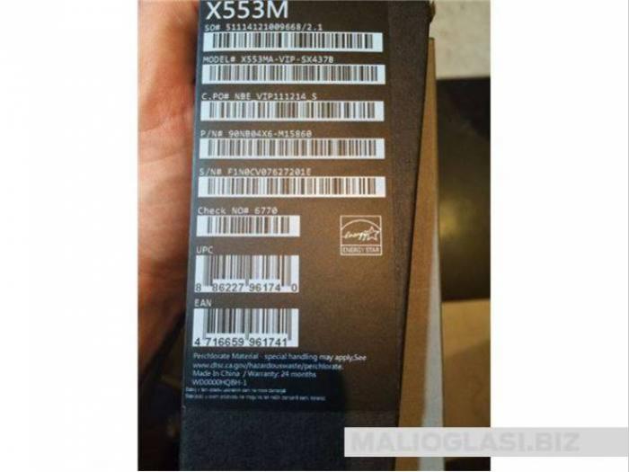 asus x553m laptop besplatni mali oglasi