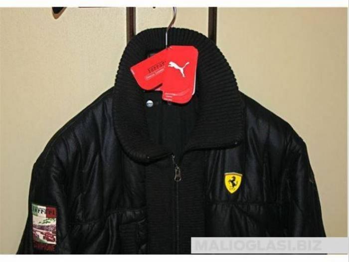 ferrari,original muška crna zimska jakna besplatni mali oglasi