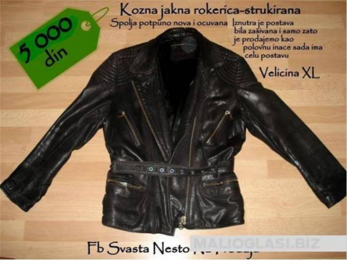 prodajem kožnu strukiranu rokericu besplatni mali oglasi