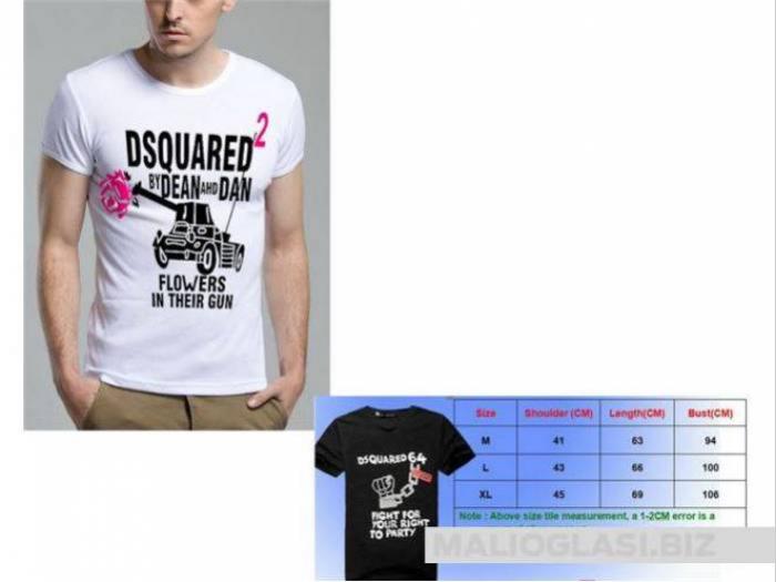 dsquared eksplozivne majice, hit 2015 besplatni mali oglasi
