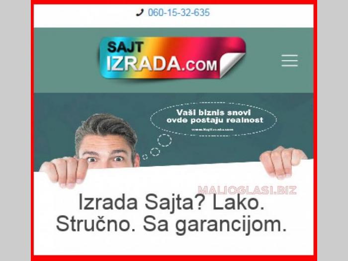 ne propustite izrada web sajtova sa garancijom  besplatni mali oglasi