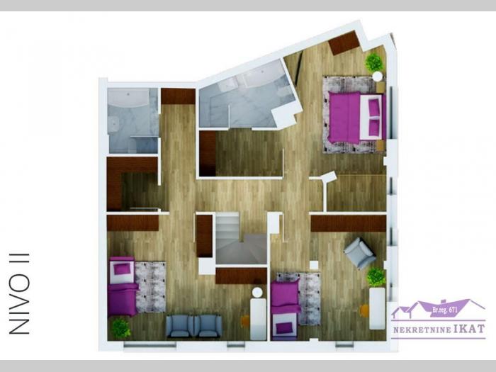 crveni krst, žička 195m2 penthaus, novo, lux besplatni mali oglasi