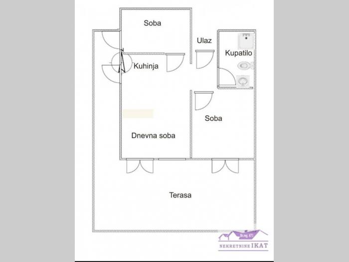 učiteljsko naselje, kozarčeva 62m2 70m2, terasa besplatni mali oglasi