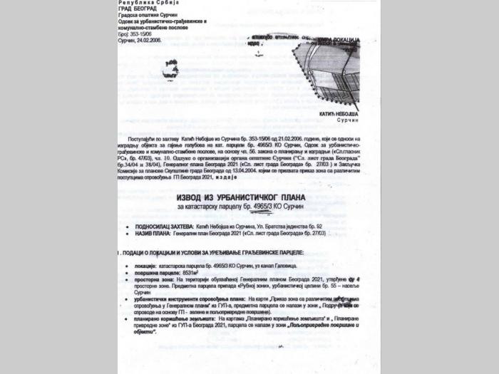 surčin, sc, 86 ari plac besplatni mali oglasi