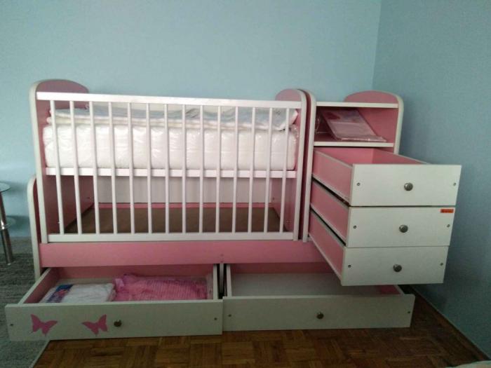 prodajem krevetac za bebe ( za devojčice) besplatni mali oglasi