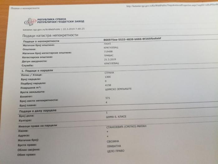 zemljište sa mladom šumom prodaja (kragujevac) besplatni mali oglasi