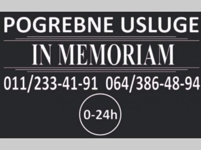 pogrebne usluge in memoriam besplatni mali oglasi