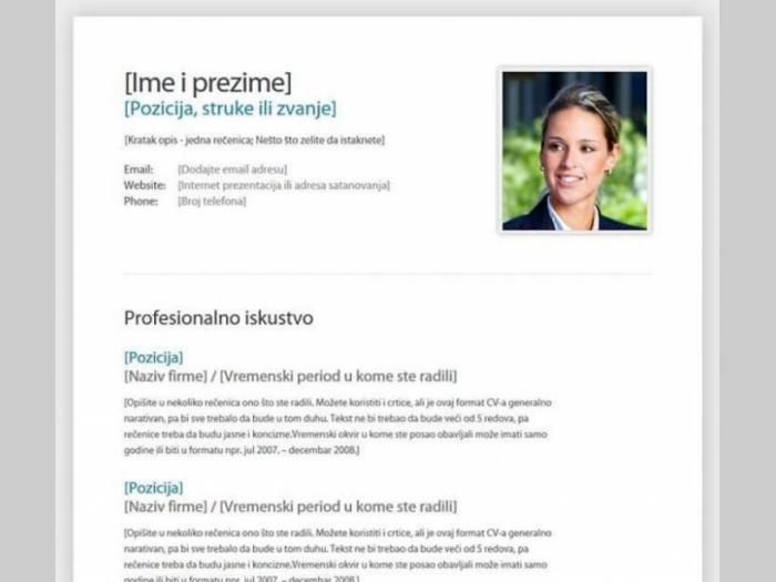 profesionalne cv biografije, prateća pisma i poslovni profili besplatni mali oglasi