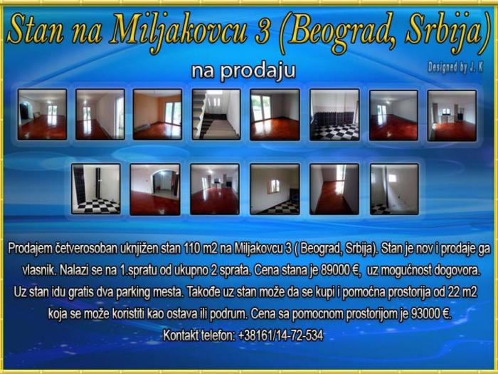 stan na miljakovcu 3 (beograd, srbija) besplatni mali oglasi