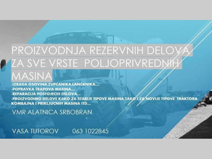 izrada rezervnih delova za poljoprivredne masine i mehanizaciju besplatni mali oglasi