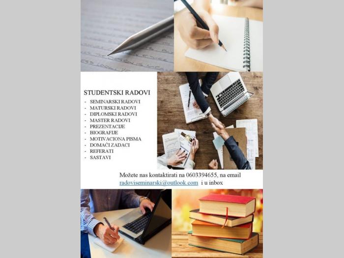 seminarski, diplomski, maturski radovi, eseji, prezentacije besplatni mali oglasi
