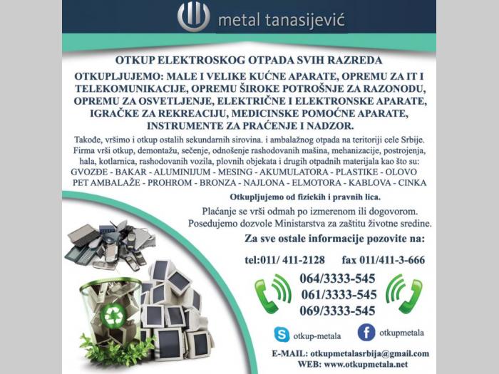 otkup elektronskog otpada besplatni mali oglasi