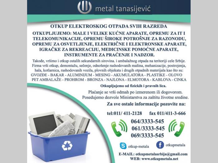 otkup elektronskog otpada besplatni mali oglasi
