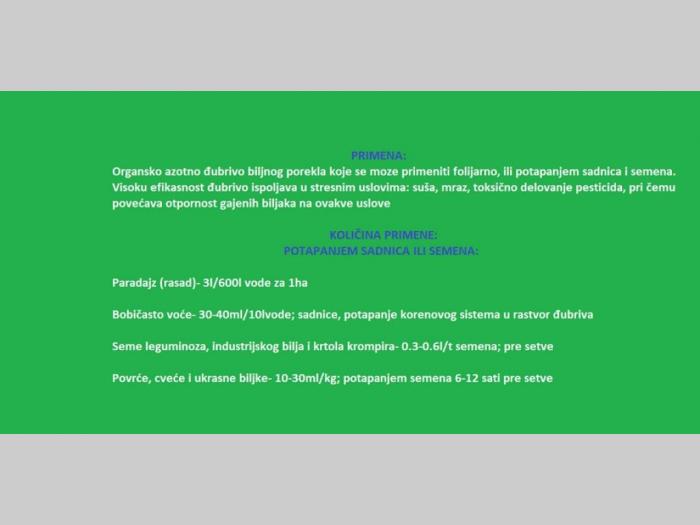 organsko azotno đubrivo prodaja besplatni mali oglasi