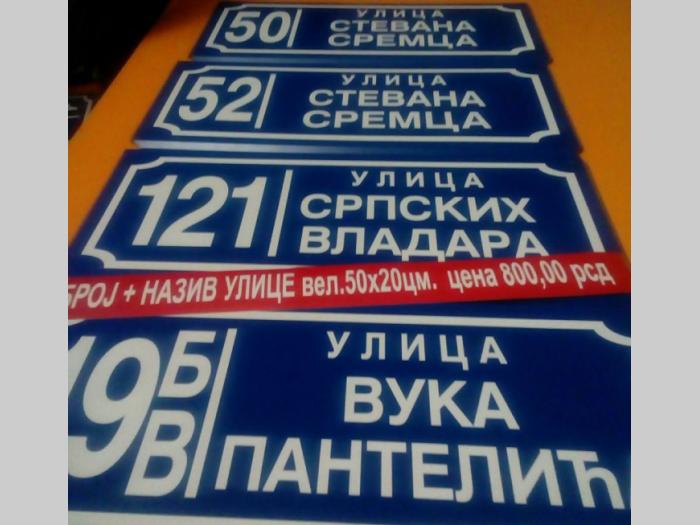 mi pravimo table za adresni registar standardi besplatni mali oglasi