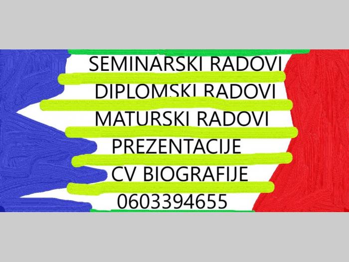 pomoć pri kucanju i izradi seminarski, diplomski, maturskih radova, prezentacija, eseja besplatni mali oglasi