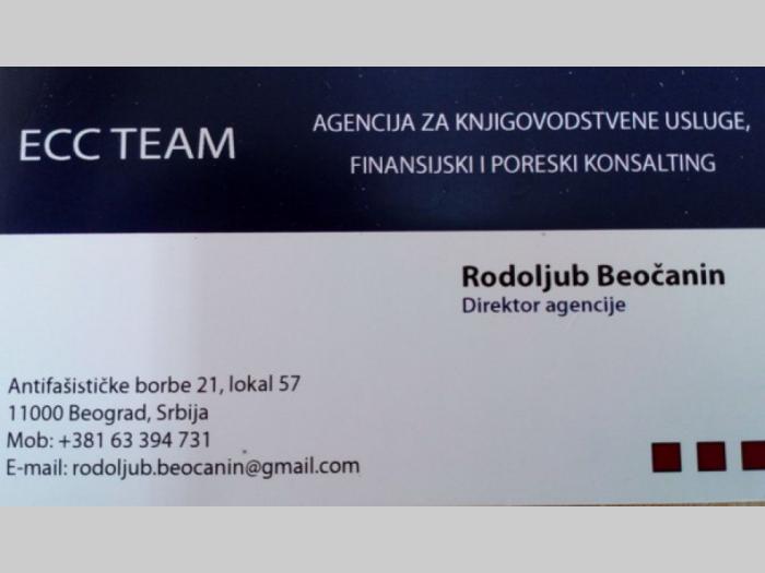 ecc team agencija za knjigovodstvene usluge, finansijski i poreski konsalting besplatni mali oglasi