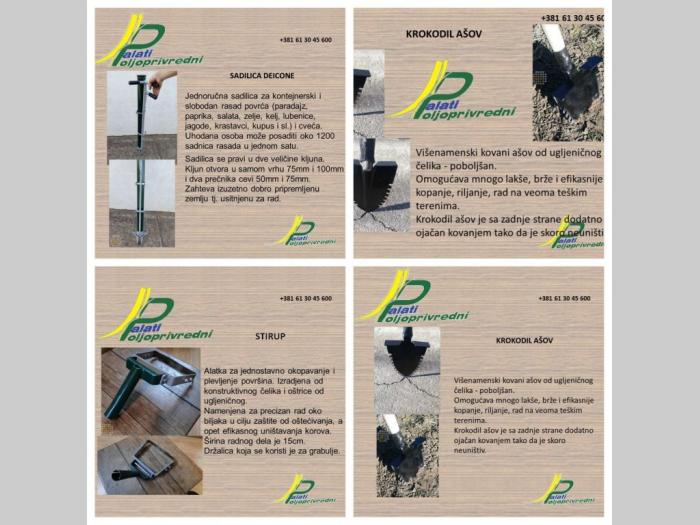 super ašov, krokodil asov,kultivator i ostali vrhunski alati za baštu i njivu besplatni mali oglasi