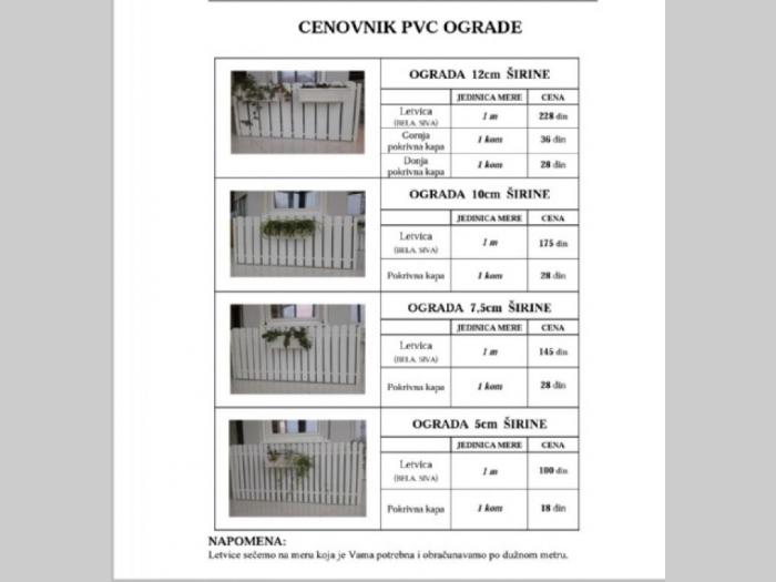 pvc ograda besplatni mali oglasi
