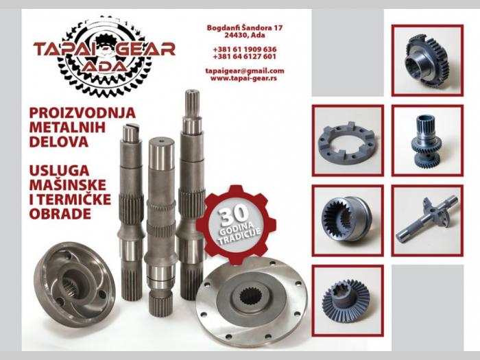 proizvodnja metalnih delova usluga mašinske i termičje obrade besplatni mali oglasi