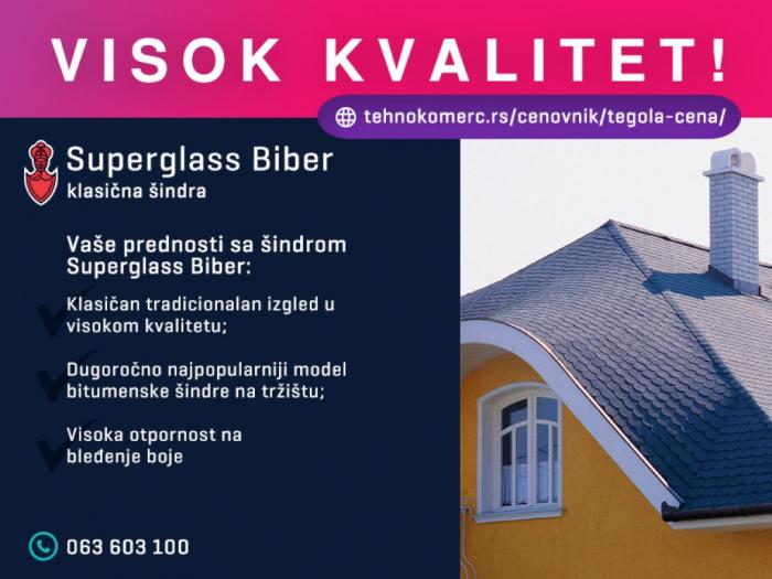 tegola superglas biber besplatni mali oglasi