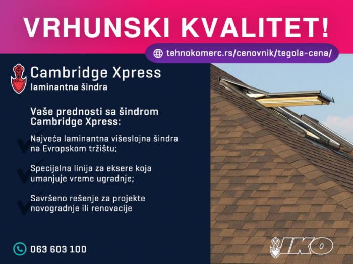tegola cambridge xpress besplatni mali oglasi