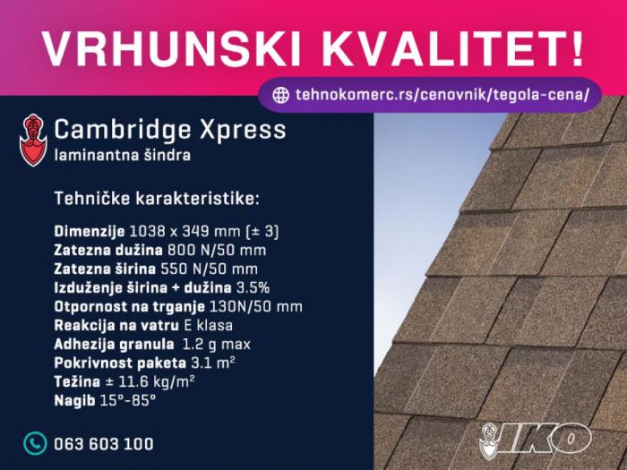 tegola cambridge xpress besplatni mali oglasi