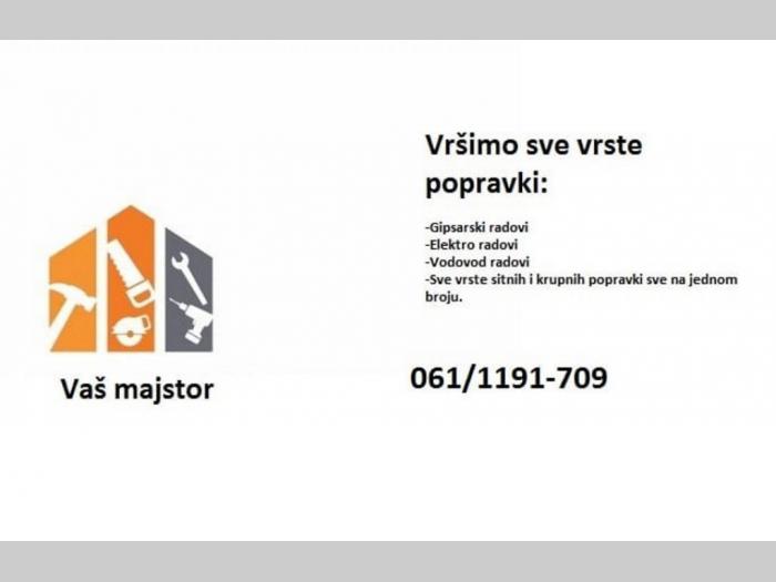 gipsarski, vodovodni i elektro radovi besplatni mali oglasi