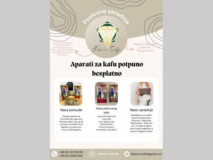 aparat za kafu besplatno uz kupovinu kafe besplatni mali oglasi