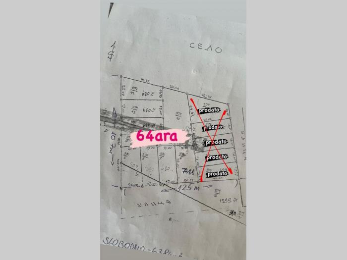 na prodaju plac povrsine 64 ara, ugrinovci besplatni mali oglasi